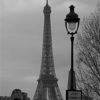 Buy canvas prints of Eiffel Tower from the Seine by Malcolm Snook
