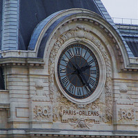 Buy canvas prints of Gare dOrsay Clock by Malcolm Snook