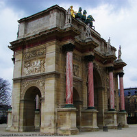 Buy canvas prints of Arc de Triomphe de Carrousel by Malcolm Snook