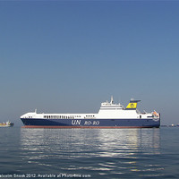 Buy canvas prints of UN RoRo Ferry by Malcolm Snook