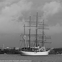 Buy canvas prints of Sea Cloud entering Mahon by Malcolm Snook