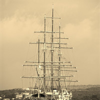 Buy canvas prints of Tall Ship Sea Cloud by Malcolm Snook