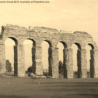 Buy canvas prints of The ancient aqueduct of Roma by Malcolm Snook