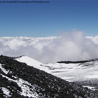Buy canvas prints of Above The Clouds On Etna by Malcolm Snook