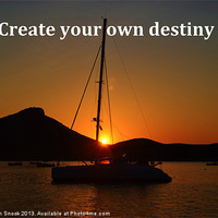 Buy canvas prints of Create Your Own Destiny by Malcolm Snook