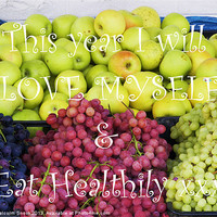 Buy canvas prints of Love Yourself Eat Healthily by Malcolm Snook