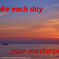 Buy canvas prints of Make Each Day Your Masterpiece by Malcolm Snook