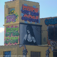 Buy canvas prints of New York Graffiti Girl by Malcolm Snook