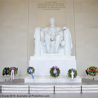 Buy canvas prints of Lincoln Memorial by Malcolm Snook