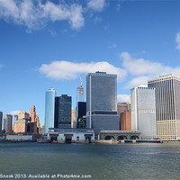 Buy canvas prints of Manhattan From The Water by Malcolm Snook