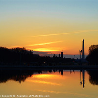 Buy canvas prints of Sunset From Capitol Hill by Malcolm Snook