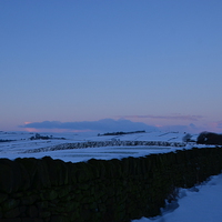 Buy canvas prints of  Snowy Dawn In Yorkshire by Malcolm Snook
