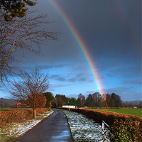 Buy canvas prints of Rainbows End by Keith Cullis