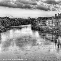 Buy canvas prints of A View From Bewdley Bridge (BW) by Keith Cullis