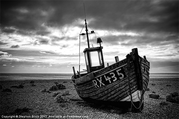 Fishing Boat at Dungeness, Kent Picture Board by Stephen Birch