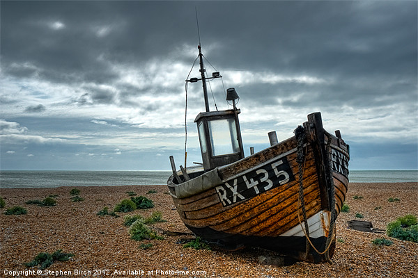 Fishing Boat at Dungeness, Kent Picture Board by Stephen Birch