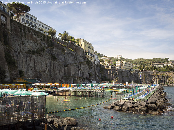  Cliff tops in Sorrento, Italy Picture Board by Stephen Birch