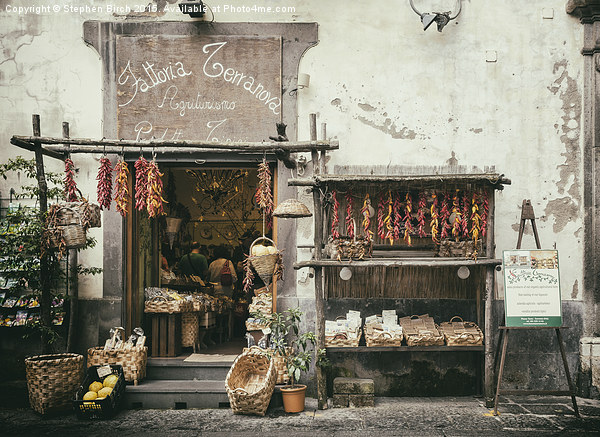  Village shop in Sorrento Italy Picture Board by Stephen Birch