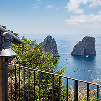 Buy canvas prints of Faraglioni Rocks, Capri by Stephen Birch