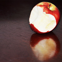 Buy canvas prints of apple bite nice tasty fresh by Nataliya Lazaryeva