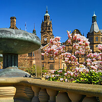 Buy canvas prints of Sheffield Town Hall & Entrance to Peace Gardens by Darren Galpin