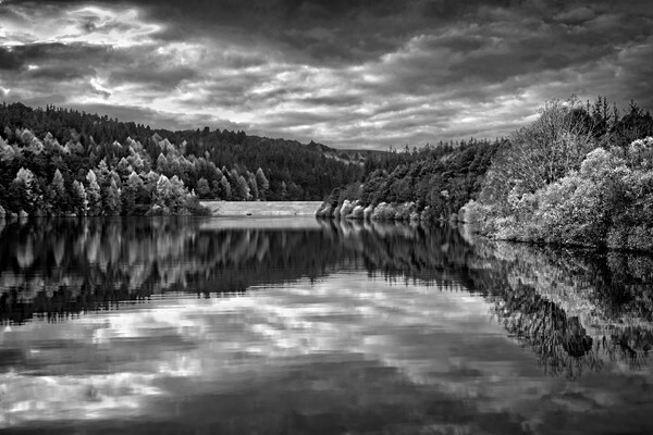 Rivelin Dams Reflections   Picture Board by Darren Galpin