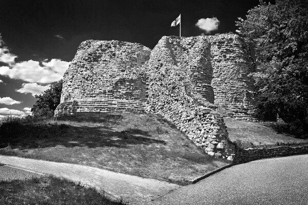 Pontefract Castle Picture Board by Darren Galpin