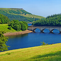 Buy canvas prints of Ladybower and Ashopton Viaduct  by Darren Galpin