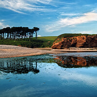 Buy canvas prints of Budleigh Panorama  by Darren Galpin