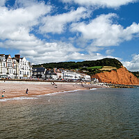 Buy canvas prints of Sidmouth Panorama  by Darren Galpin