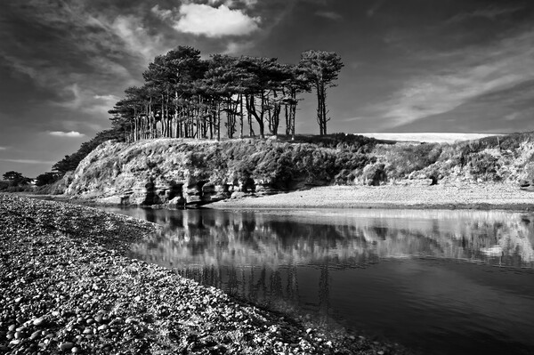 River Otter reflections at Budleigh Salterton   Picture Board by Darren Galpin