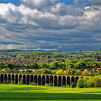 Buy canvas prints of Penistone Viaduct and Town by Darren Galpin