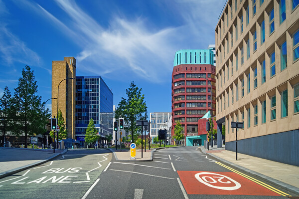 Downtown Sheffield Picture Board by Darren Galpin