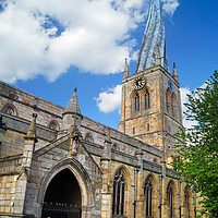Buy canvas prints of Chesterfield Crooked Spire  by Darren Galpin
