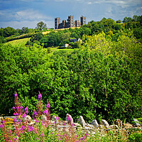 Buy canvas prints of Riber Castle from High Tor by Darren Galpin