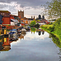Buy canvas prints of River Avon at Tewkesbury by Darren Galpin