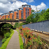 Buy canvas prints of Whitehall Road Bridge, Leeds by Darren Galpin