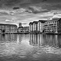 Buy canvas prints of Gloucester Docks and Cathedral   by Darren Galpin