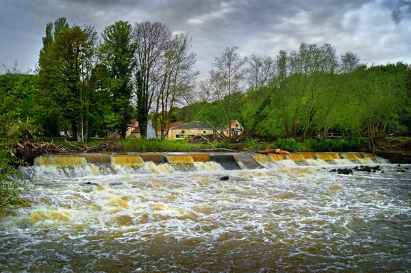 Sprotbrough Weir Picture Board by Darren Galpin