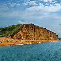 Buy canvas prints of Sunny Day at West Bay by Darren Galpin