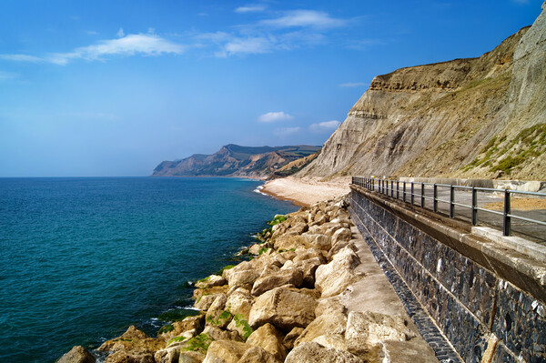 Jurassic Coast from West Bay Picture Board by Darren Galpin