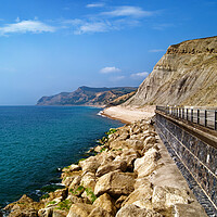 Buy canvas prints of Jurassic Coast from West Bay by Darren Galpin