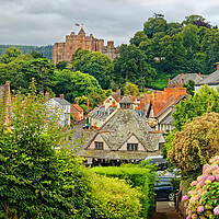 Buy canvas prints of Dunster Village and Castle Exmoor Somerset by Darren Galpin