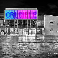 Buy canvas prints of Crucible Theatre, Sheffield by Darren Galpin