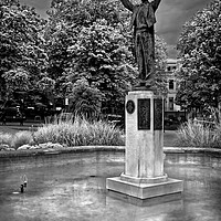 Buy canvas prints of Gustav Holst Statue, Cheltenham by Darren Galpin