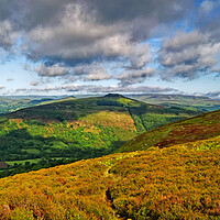 Buy canvas prints of Bamford Edge and Win Hill  Panorama by Darren Galpin
