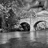 Buy canvas prints of Bubnell Bridge and River Derwent  by Darren Galpin