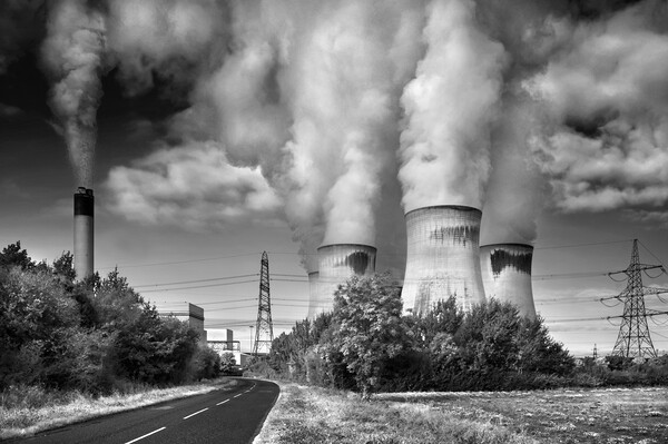 Drax Power Station Picture Board by Darren Galpin