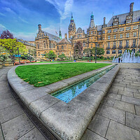 Buy canvas prints of Sheffield Town Hall & Peace Gardens by Darren Galpin