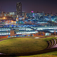 Buy canvas prints of Sheffield Skyline at Night by Darren Galpin